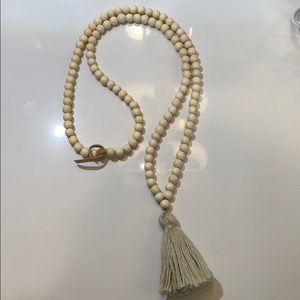 Grey tassel Necklace